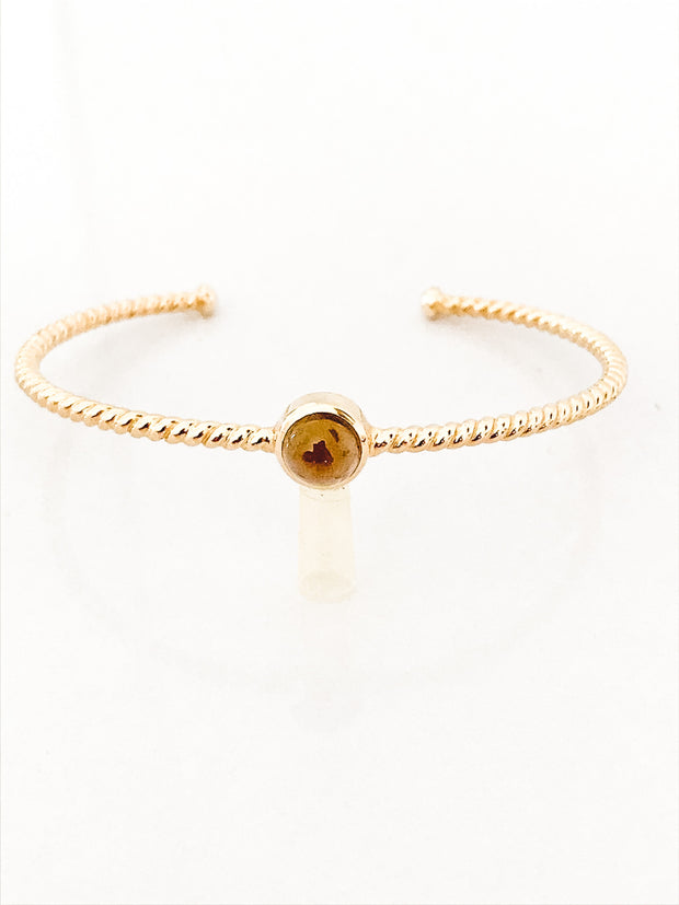 JONC TORSADE ~ Smoky Quartz